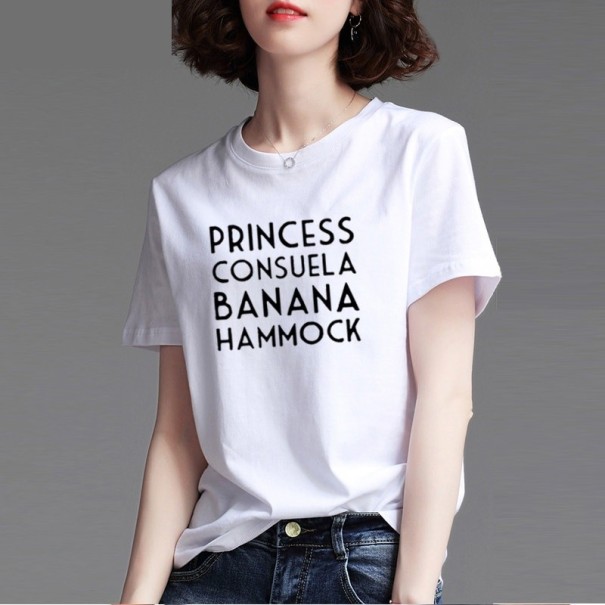 T-shirt dam med roligt tryck B165