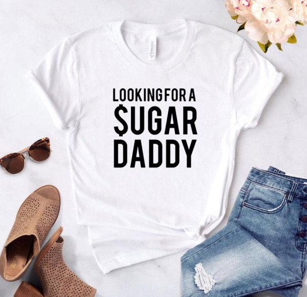 T-shirt dam med tryck A794