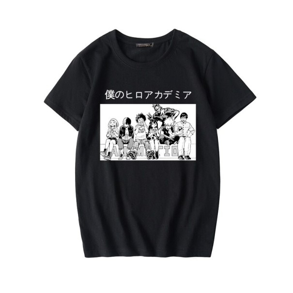T-shirt dam med tryck B285 svart XS