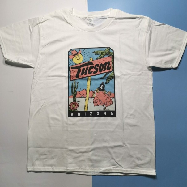 T-shirt dam med tryck B367 XL 8