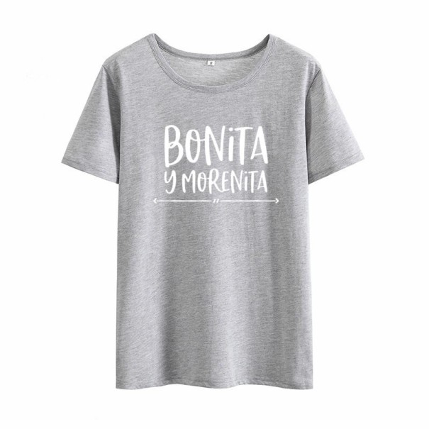 T-shirt dam med tryck B368 M 3