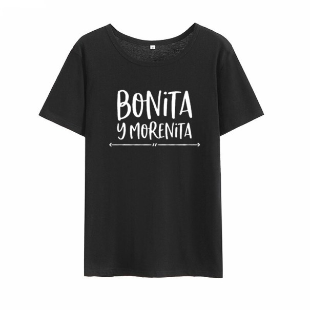 T-shirt dam med tryck B368 S 2