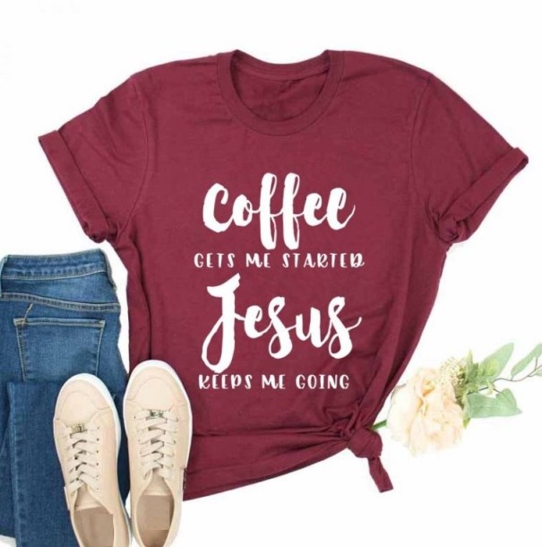 T-shirt dam med tryck B390 3XL 19