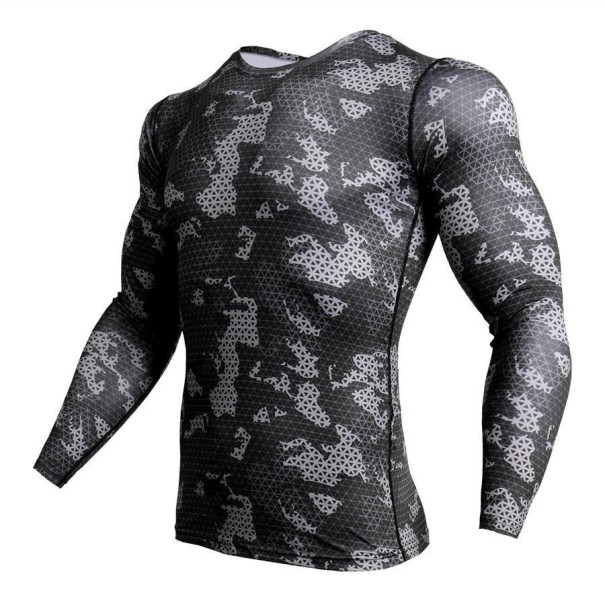 T-shirt de compression pour hommes F1752 L 1