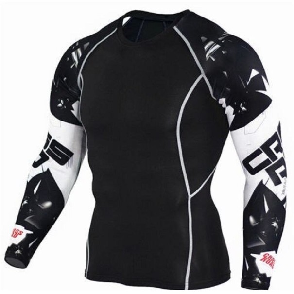 T-shirt de compression pour hommes F1752 L 3