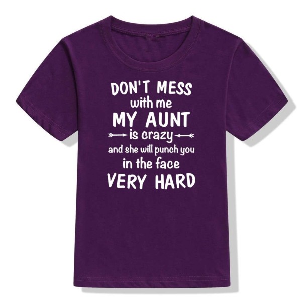 T-shirt enfant B1548 violet foncé 6 A