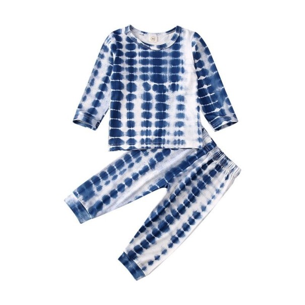 T-shirt et pantalon pour enfants L1312 bleu 4