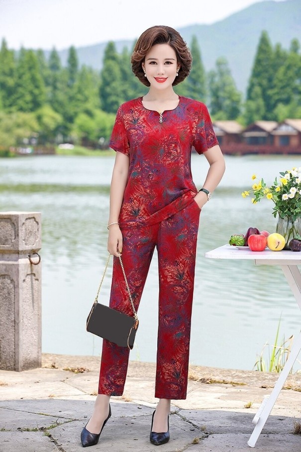 T-shirt et pantalon pour femmes B1176 L 2