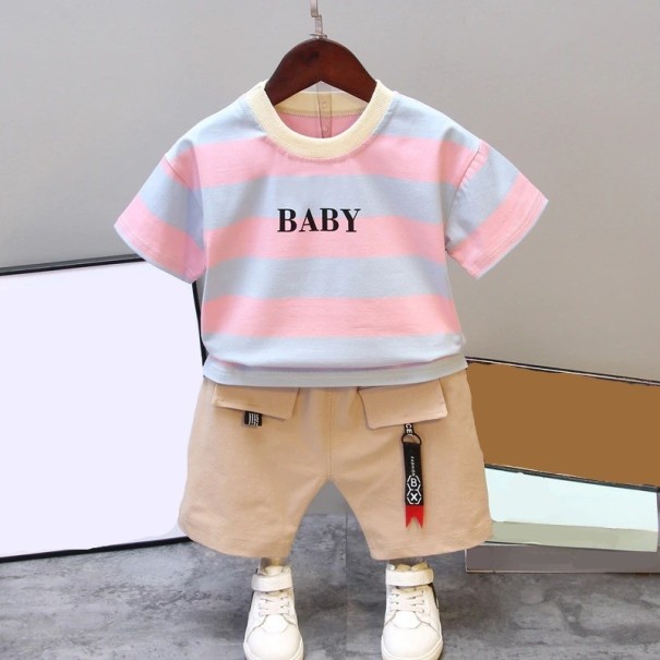 T-shirt et shorts pour garçons L1711 12-24 mois C