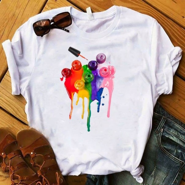 T-shirt feminina com estampado B80 XL 3