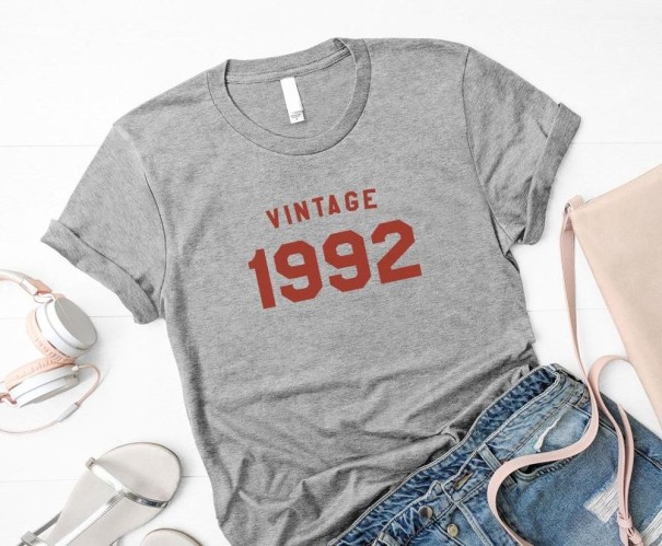 T-shirt femme avec impression B104 gris XXS