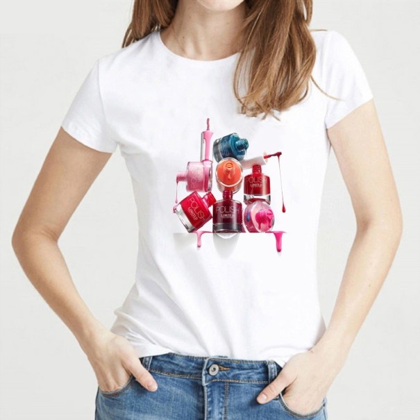 T-shirt femme avec impression laquée L 8