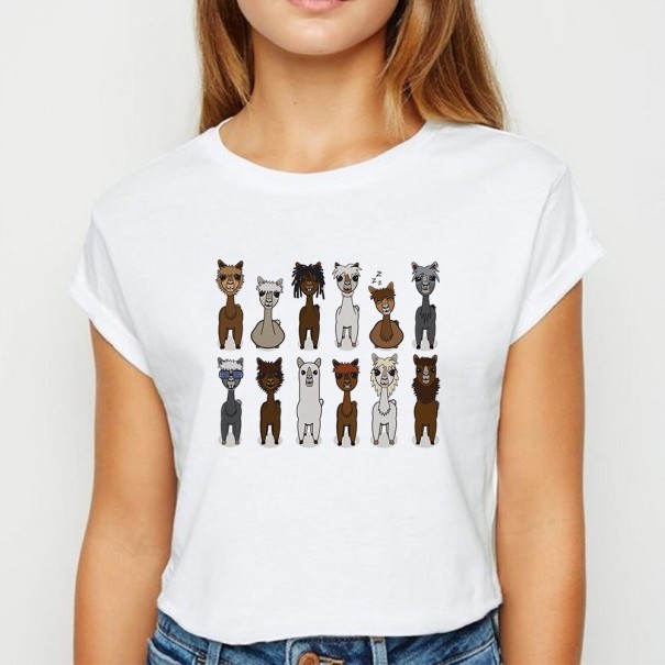T-shirt femme avec imprimé animal B352 XS 13