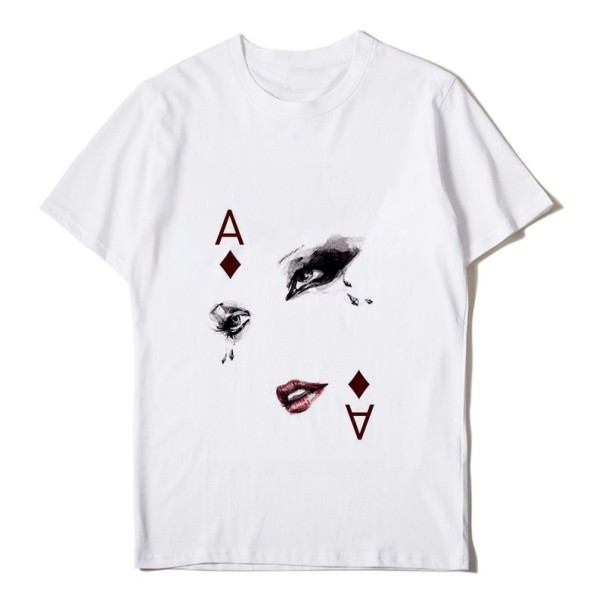 T-shirt femme avec motif de cartes L 8