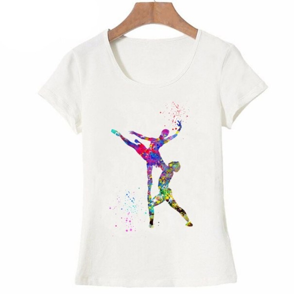 T-shirt Femme avec motif de danse B407 S 5