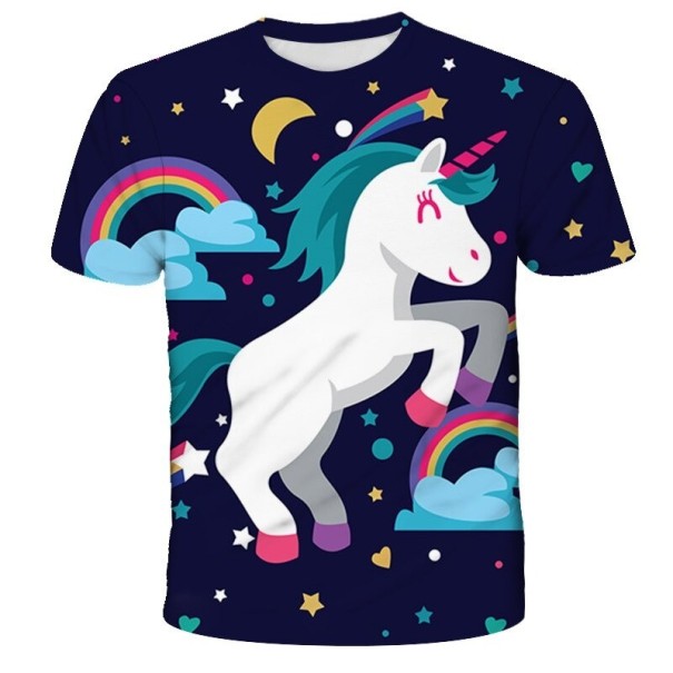 T-shirt fille avec licorne B1469 8 D