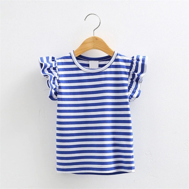 T-shirt fille L1757 bleu 6