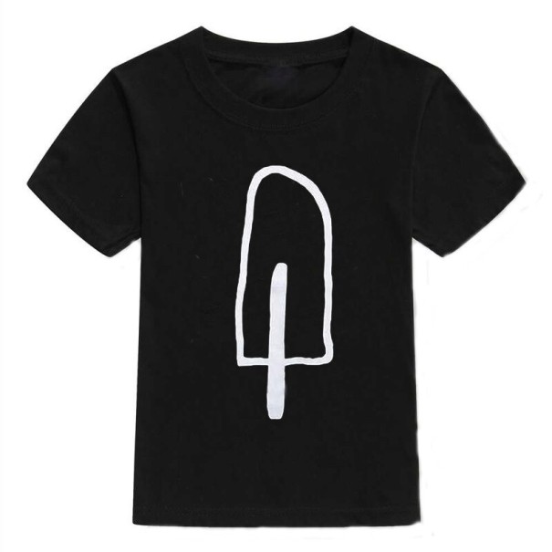 T-shirt för barn B1421 svart 5 D
