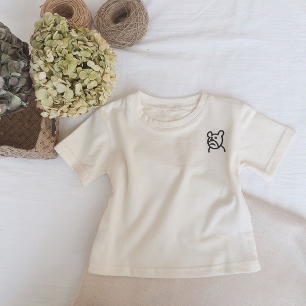 T-shirt för barn B1441 beige 6