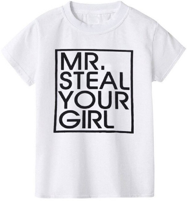 T-shirt för barn B1454 vit 3 D