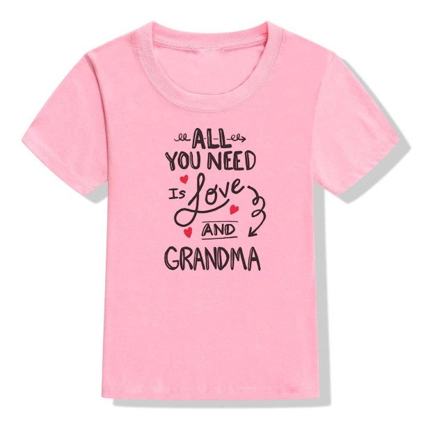 T-shirt för barn B1460 rosa 4 A