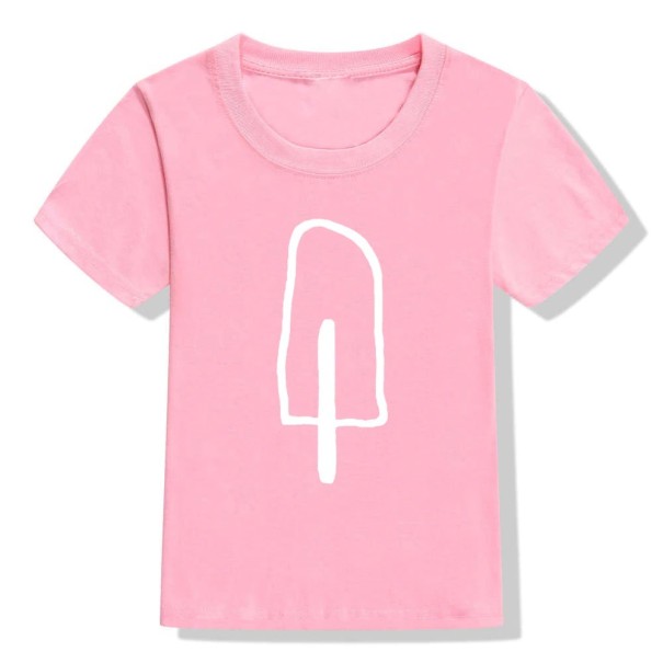 T-shirt för barn B1528 rosa 8