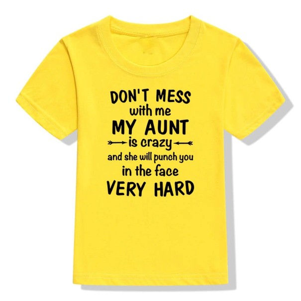 T-shirt för barn B1548 gul 6 B