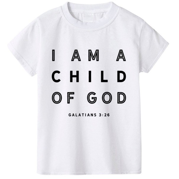 T-shirt för barn B1578 vit 5