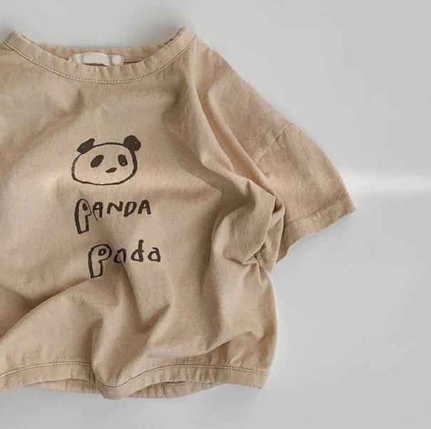 T-shirt för barn B1590 beige 5
