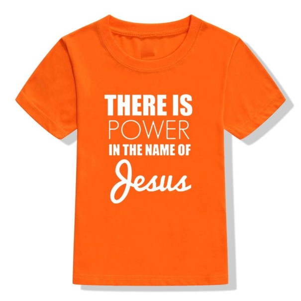 T-shirt för barn B1605 orange 8