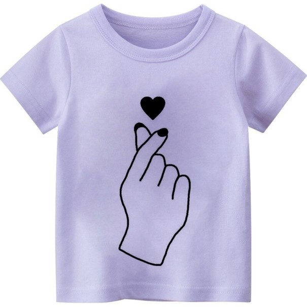 T-shirt för flickor B1648 3 L
