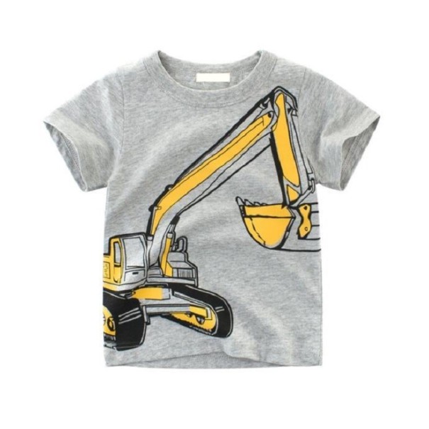 T-shirt för pojkar B1389 grå 2