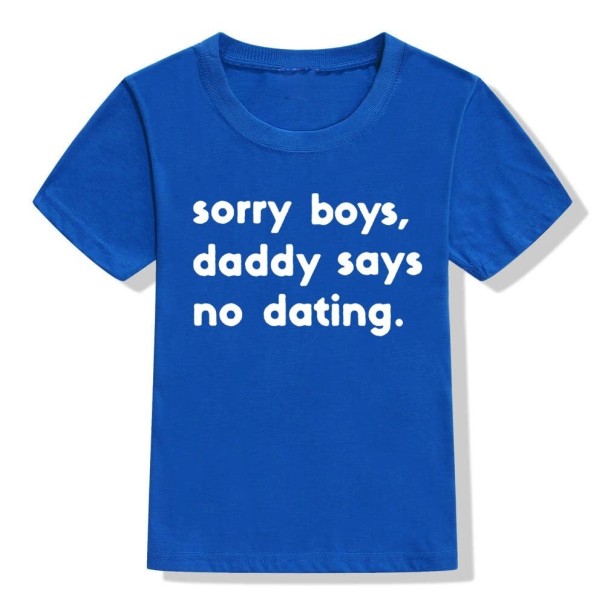 T-shirt för tjejer B1484 blå 12-24 månader