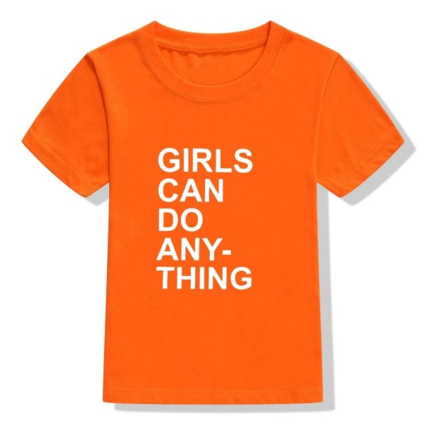 T-shirt för tjejer B1571 orange 4