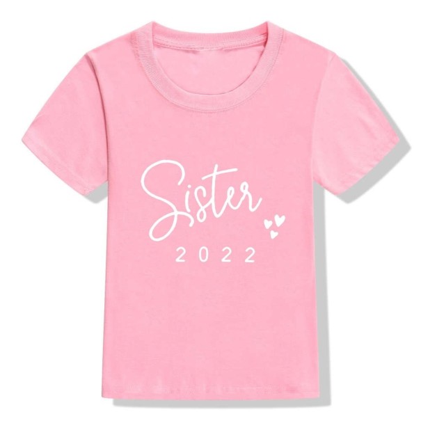 T-shirt för tjejer för systrarna B1658 3 F