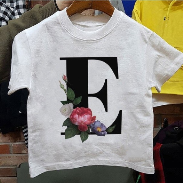 T-shirt för tjejer med bokstaven B1428 4 E