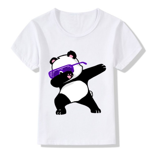 T-Shirt für Mädchen dabbing J622 6 Panda