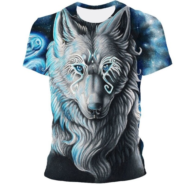 T-shirt herr med vargtryck T2081 XS 14
