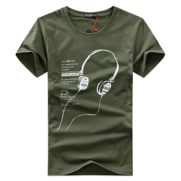 T-shirt herr Rock and Roll J2202 grön XS