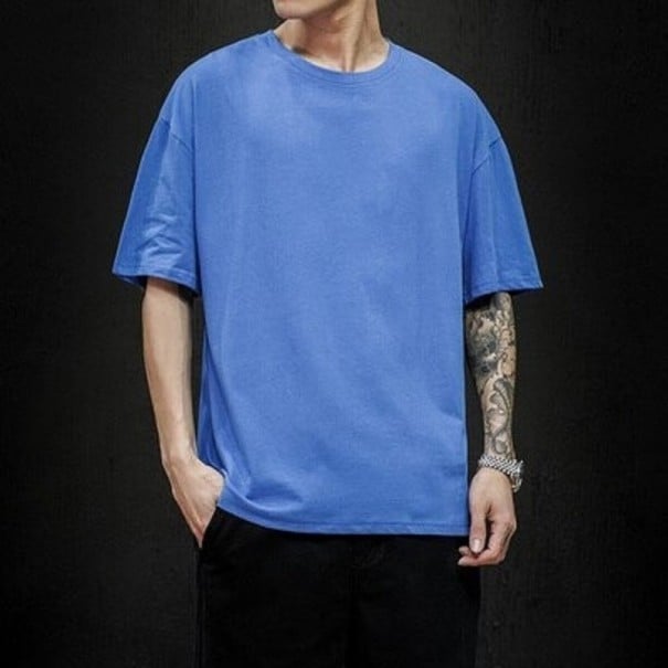 T-shirt herr T2028 blå S
