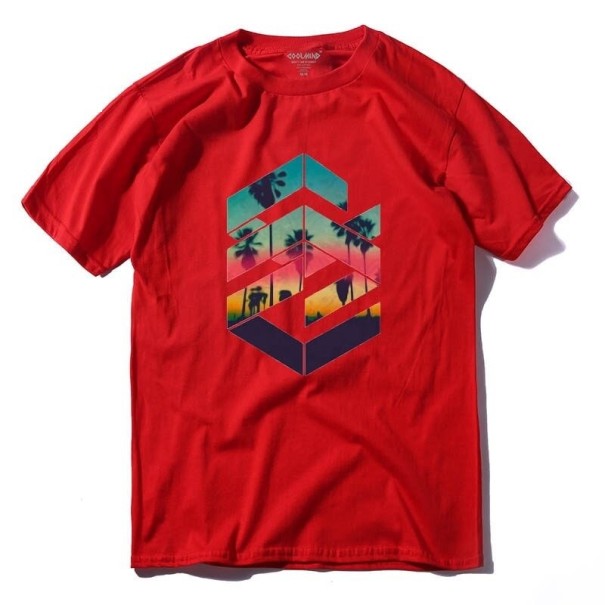 T-shirt herr T2173 röd S