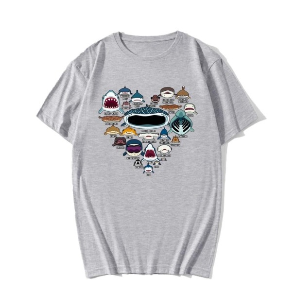 T-shirt Masculina T2169 cinzento XL