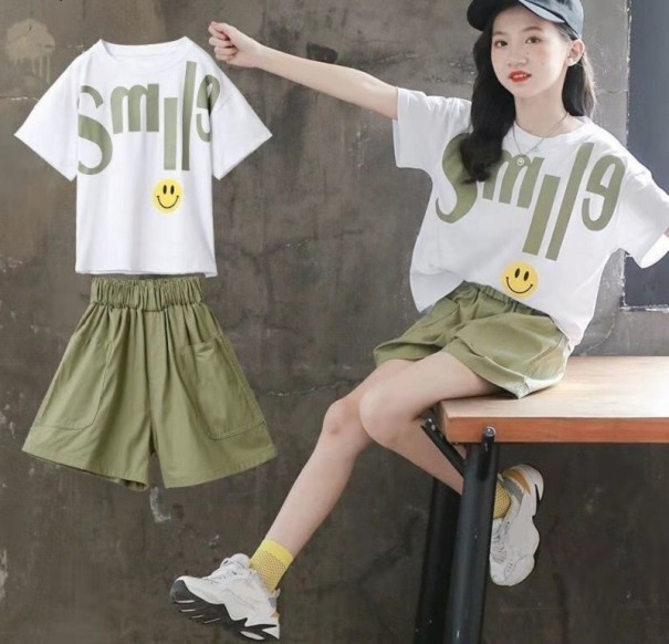 T-shirt och shorts för flickor L1336
