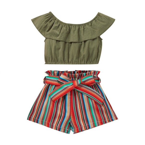 T-shirt och shorts för flickor L1383 9 A