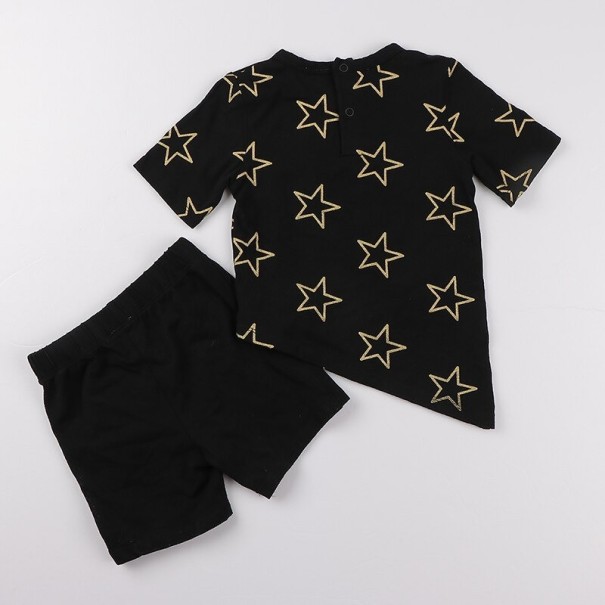 T-shirt och shorts för pojkar L1637 silver 6