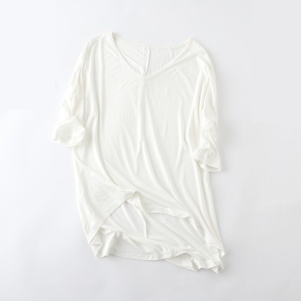 T-shirt oversize pour femmes B377 blanc