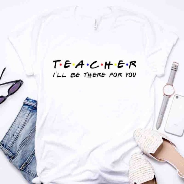 T-shirt para professoras branco S
