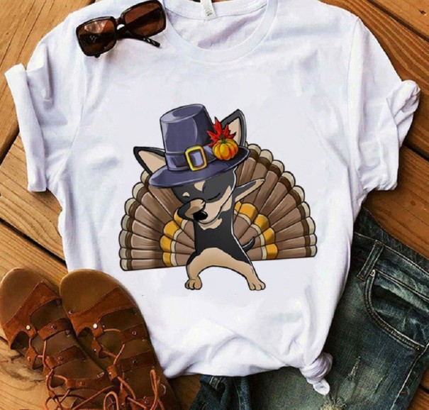 T-shirt pour femmes avec impression de chihuahua L 18