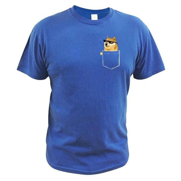 T-shirt pour homme T2276 bleu M