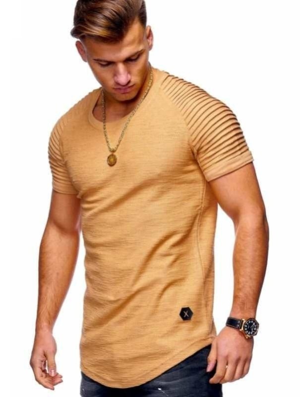 T-shirt pour hommes T2053 beige XXS
